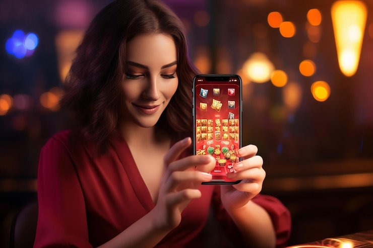 Pengguna mengakses halaman login valohoki melalui perangkat smartphone